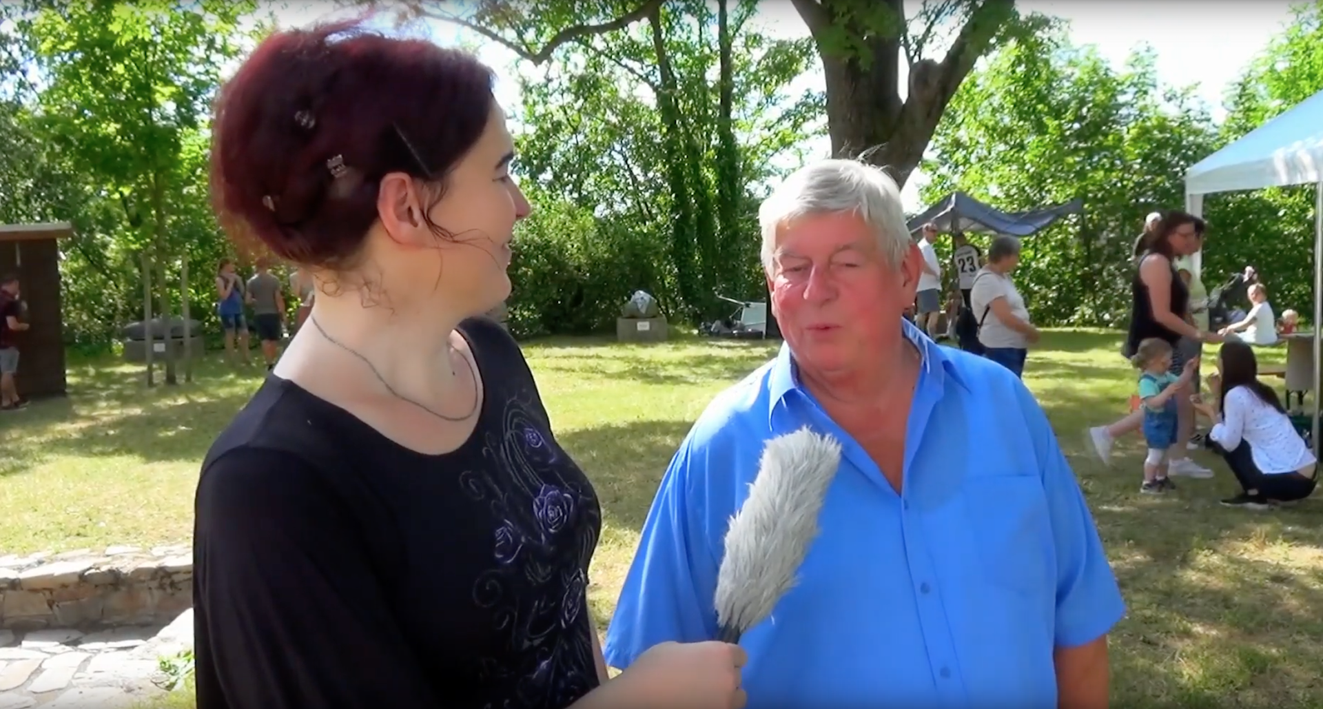 Dr. Sania Berg im Interview mit ehemaligem Vereinsvorstand Hans-Joachim Fischer